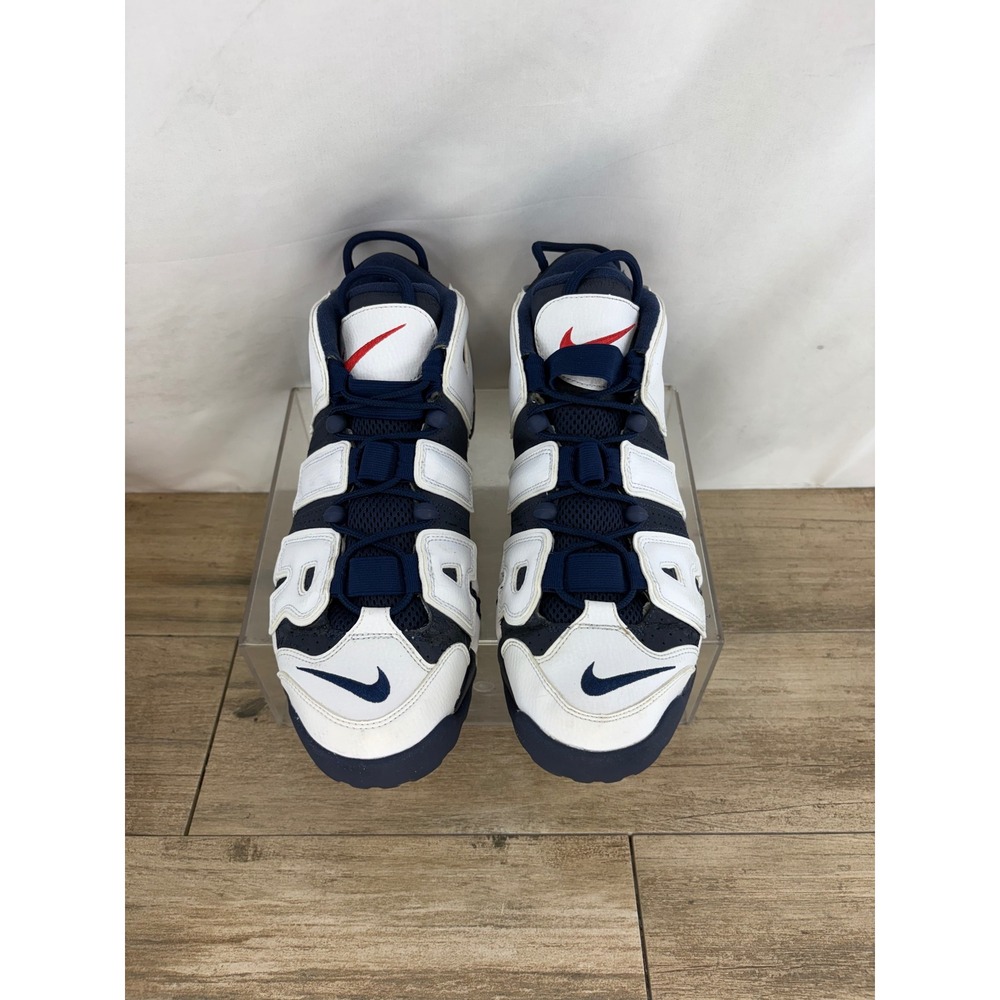 Nike Air More Uptempo Olympic Navy White Red 414962-401 Mens 12 Scottie Pippen - Picture 3 of 10